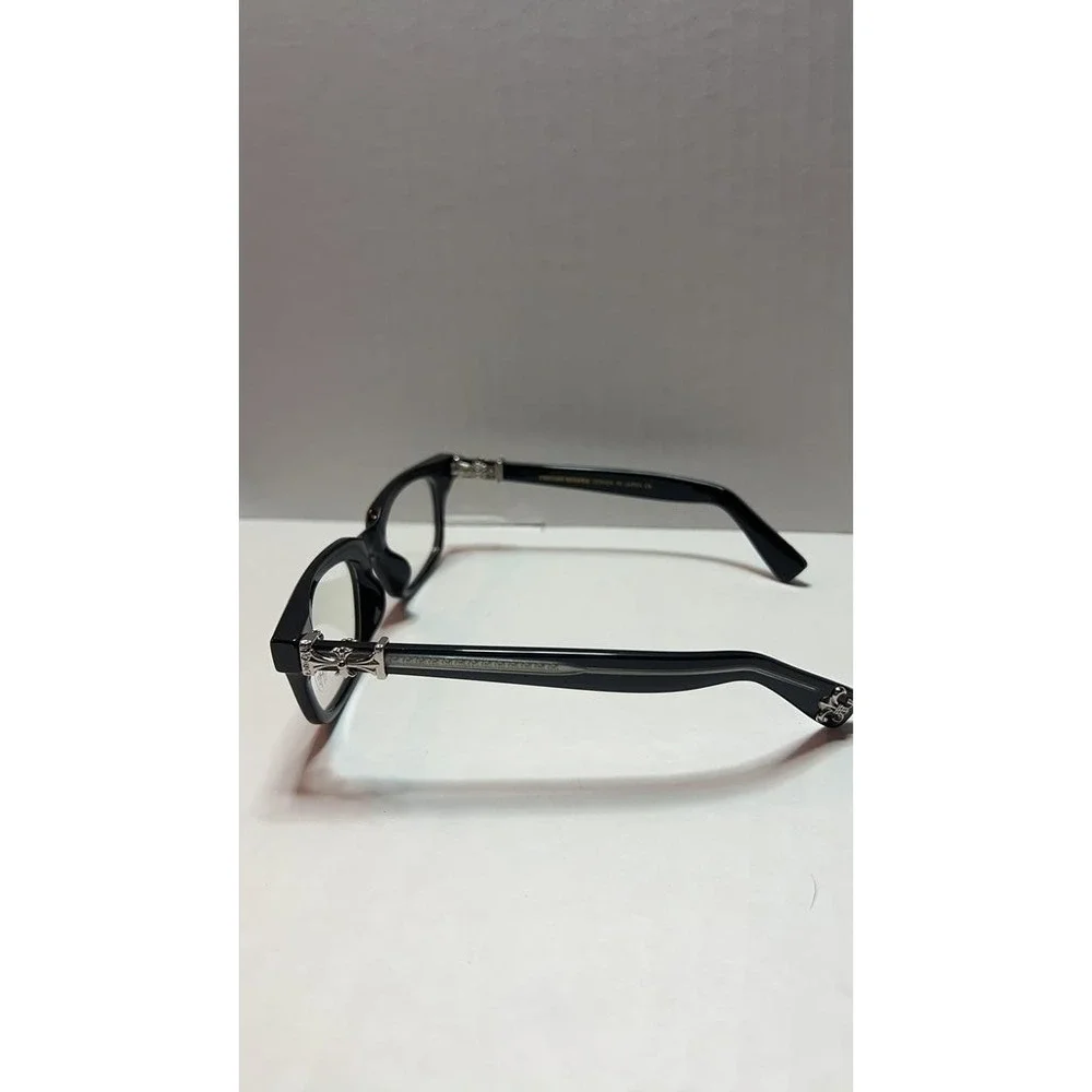 Chrome Hearts Eyeglasses with Silver Detailing
